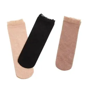 (3-10雙)花邊絲襪蕾絲短襪女防滑冰絲襪透明水晶襪