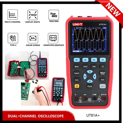 UNI-T UT81A+ UT81C+ Handheld Oscillometric Multimeter Oscilloscopes ✦KD