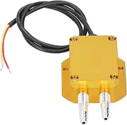 Wind Pressure Transmitter Yellow High Accuracy Micro Pressures Differential Sensor Wind Pressure Transmitter DC24V 4 to 20mA Wind Pressures Differential Sensor for Vacuum (0-300pa)