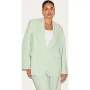 Plus Sage Tailored Structured Blazer, Sage