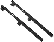 MINAOLULUS 1Pair Keyboard Slide Out Tray Rail for Office Desks Heavy Duty Cold Rolled Smooth Sliding Easy Installation for Keyboard Storage Organization