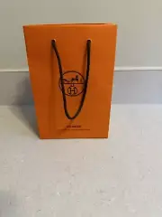 BNW HERMES EMPTY GIFT BAG, SIZE 8.75”x5.75”x2.75”