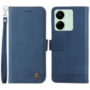 For Xiaomi Redmi 13C/ Poco C65 4G Case Skin-touch PU Leather Stand Wallet Shockproof Phone Shell