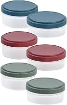 Ciieeo 6pcs Leakproof Sauce Container with Lids Reusable Condiment Containers for Salad Dressings Meal Prep and Lunch Storage for Freezer and Travel Use