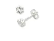 4mm Sterling Silver Stud Earrings