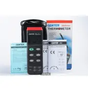 A●CENTER-302 Thermometer (K/J Type) Auto Power OFF,PC Interface,Timer Function.