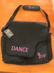 STUDIO 7 DANCEWEAR - Senior Satchel Bag - Black/Hot Pink (Free Postage)