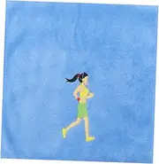 BESPORTBLE Gym Yoga Towel Running Towel 25x110cm Blue Highly Breathable Quick Dry