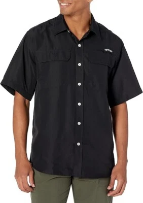 Mossy Oak Fishing By Staghorn Short Sleeve Button Shirt, Size Medium NWT