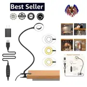 Flexible Gooseneck LED Reading Light with USB Power - Perfect for Kids & Adults