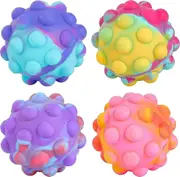 Fidget Ball Popper, 3D Anti-Pressure Squeeze Ball BPA Free Food Grade Silicone Sensory Toys Stress Balls