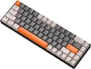 Bluetooth Wireless Mechanical Keyboard Easy to Carry and Anywhere ABS Gaming Keyboard Color Blocking Plug and Play, Type 3