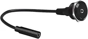 YiKaiEn 3.5mm TRS Female to Female Audio Adapter - Threaded Panel Mount Stereo Jack Connector, Short Cable for Headphone Socket & Audio Port Extensions 20cm 0.65FT