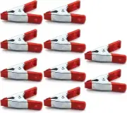 10 pcs 2" inch Heavy Duty Metal Spring Clamps Tips Small Tool Clip Jaw Opening
