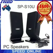 SPEED SP-S10U 2.0 CH 6W PC Speakers for Desktop Laptop Computers - (USB Powered)
