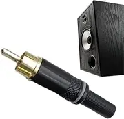 Buhygn Speaker Cable Connectors, Speaker Connector Plug, Male Plug, Screw Terminal Connector, Video Connector Adapter for Speaker, Audio Equipment, and Video Equipment