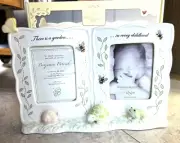 Lenox - Butterfly Meadow Baby, Double Picture frame, New/Retired