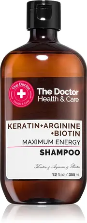 The Doctor Keratin + Arginine + Biotin Maximum Energy Keratin shampoo for stronger, shinier hair 355 ml