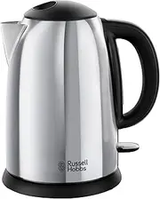 [Russell Hobbs] Victory 23930-70 Kettle [1.7 L, 2400 W] Polished Stainless Steel (Quick Boil Function, Removable Limescale Filter, Optimised Spout, Removable Capacity Marking)