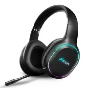 P80S Bluetooth 4.1 Gaming Headset Led Lighting Noise Cancelling Wireless Headphone With Mic Black