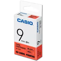 在飛比找momo購物網優惠-【CASIO 卡西歐】標籤機專用色帶-9mm紅底黑字(XR-