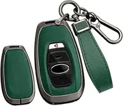 Remote Control Key Case Key Fob Fob Holder Cover Keyring Accessories fit for Subaru BRZ Forester Impreza STi WRX XV Crosstrek Legacy Outback 3/4 Buttons Protector Key Cover Black-Green