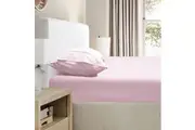 Ramesses 2000TC Bamboo Embossed Fitted Sheet Combo Set Pink
