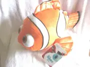 Disney Store 17" Nemo Orange Plush Clown Fish Soft Stuffed Toy New W/T