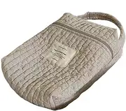 Diaper Bag Organizer, Nursery Cotton Diaper Caddy Quilted Diaper Bag, Soft Multi-Purpose Diaper Organizer Portable Diaper Stacker for Pacifiers