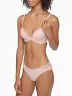 Calvin Klein Seductive Comfort Lotus Floral Lift Demi Bra,Pink Wink,34DDD