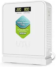UMI Step Down Voltage Converter 800 Watts 220V to 110V for US Canada Japan Electrical Appliances Use in Europe and Asia 220-240v Power System - Adopt Toroidal Transformer - Stable and Safe