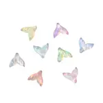 新款平底人魚尾水晶玻璃摩卡鉆美甲飾品 DIY幻彩色 可穿戴甲裝飾品