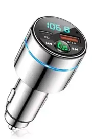 FM Transmitter for Car Bluetooth 5.3, [All-Metal] PD 30W & QC3.0 18W Fast Car C