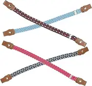 [LIFKOME] 4 Pack Boys and Girls Elastic Belts Stretchy Waist Belts for Girls Boys Adjustable Soft Comfortable