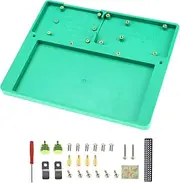 Makeronics 7 in 1 Green RAB Holder for Raspberry Pi | Arduino | Solderless Breadboard, Base Plate with Rubber Feet for Raspberry Pi 4 Model B|3B+/B|2B+/B|Zero |Zero W and Arduino Mega 2560 | Uno R3