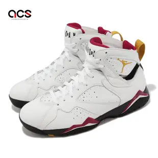 Nike Air Jordan 7 Retro Cardinal 男鞋 白 黃 紅 喬丹 7代 經典 休閒鞋 CU9307-106