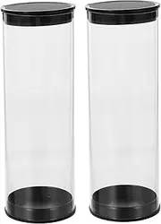 JUMPLAWN 2Pcs Golf Ball Display Tube Storage Case for Golf Balls Durable Reusable Golf Ball Holder for Home and Office Decor