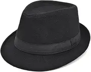 [JANeGWXRUuW] Classic Bowler Hat Men's Jazz Bowler Hat Prom Party Gentleman Hat for Outdoor