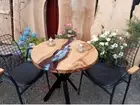 Stylish Epoxy Resin Acacia Wooden Handmade Modern Art Side Sofa & Garden Tables
