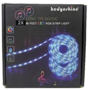 100FT Bluetooth LED Strip Light - Remote Included, RGB Light (2/50ft Rolls)