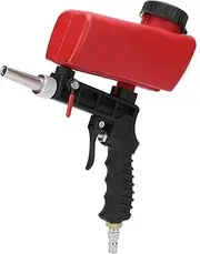 Portable Sand Blaster Gun Kit, 700ML Tank 90Psi Adjustable Handheld Sand Blasting Spray Gun 1/4 Inch Inlet Connector 7.0Cfm Gas Consumption Sand Blasters with Large Capacity Material Pot