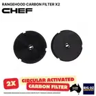 2x CARBON FILTER FOR CHEF REHR6W RANGEHOOD