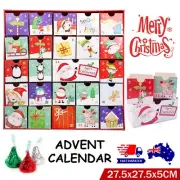 30x Advent Calendar Christmas Countdown DIY Making Kit Kids Gift Santa Elf Decor
