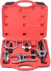 LEDON 5X Front End Service Tool Kit Ball Joint Tie Rod Set Pitman Arm Puller Remover, Heavy Duty Mechanic Tools for Front End Service & Steering Linkage Maintenance