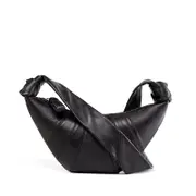 GGP Small Coffee Stylish Croissant Crossbody Bag Elegant Horn Shaped Design With Lazy Chic Vibes