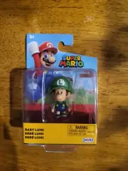 New Jakks Pacific World of Nintendo Super Mario - Baby Luigi 2.5" Figure