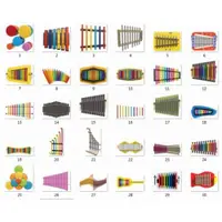 在飛比找ETMall東森購物網優惠-幼兒園墻面敲擊樂器傳聲筒組合音樂器材打擊樂器兒童戶外傳聲筒定