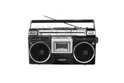 Retro Bluetooth Cassette Player with FM/AM Radio & Dual Speakers Black
