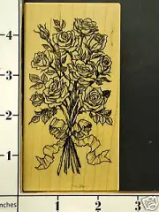 BOTANICAL ROSE NEW PSX RUBBER STAMP RARE