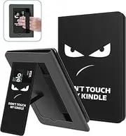 Ayotu Stand Case for 6" All-New Kindle 11th Generation (2024/2022 Release), Premium PU Leather Cover with Hand Strap, Auto Sleep/Wake and Back Cover Adsorption, Angry Expression